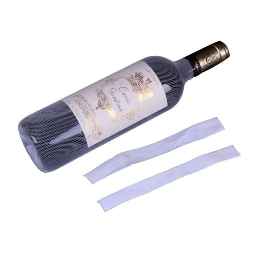 50 pièces! Filet de bouteille de vin en plastique PE, empêche la friction et protège les couvercles