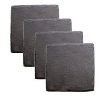 Charger l'image dans la galerie, Sous-verres en pierre naturelle 4PCS en ardoise ou sous-verres en grès pour gadgets de cuisineor Table Mats for Coffee mug or Wine Glass