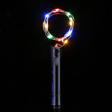 Charger l&#39;image dans la galerie, String Lights Silver LED Wine Bottle Lights Battery Powered Cork Shape Glass Bottle Stopper Lamp Christmas Garlands Decor