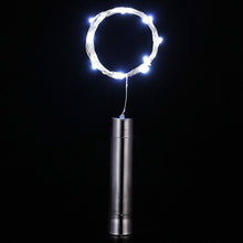 Charger l&#39;image dans la galerie, String Lights Silver LED Wine Bottle Lights Battery Powered Cork Shape Glass Bottle Stopper Lamp Christmas Garlands Decor