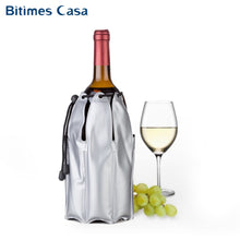 Charger l'image dans la galerie, Sleeve Pvc Wine Champagne Cooler Bag With Adjust Rope Substantial Cold Gel 6 Branch Outdoor Picnic Beer Champagne Wine Cooling