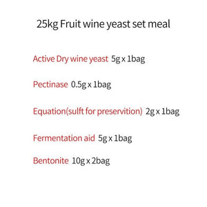 50kg red wine ingredients winemaking package Tannin Fermentation Auxiliary Oak Pectin Enzyme Soap Fruit Wine Mead yeast